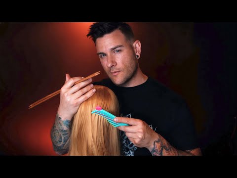 ASMR | Extremely Relaxing And Caring Hair Play | No Talking Male