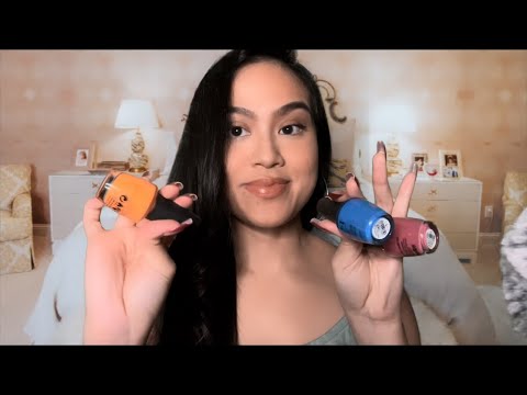 ASMR: BFF Pampers U @ Sleepover | Spa Roleplay | Doing Your Nails | Personal Attention | Gum Chewing