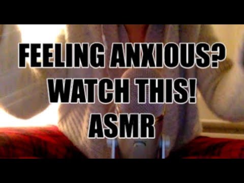 Guided Meditation for Anxiety ASMR (Visual triggers, face brushing, positive affirmations)