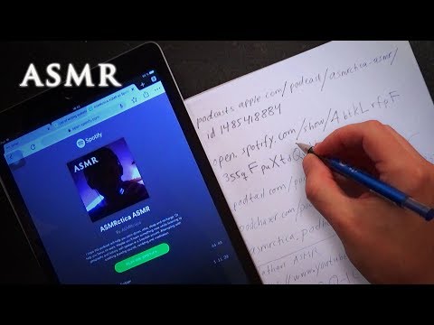 ASMR Podcast Launch! Handwriting Long URL | Drawing Thumbnail