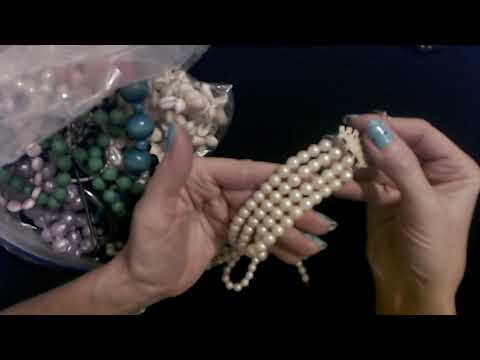 ASMR | Goodwill Jewelry Bag Show & Tell 4-13-2022 (Soft Spoken)