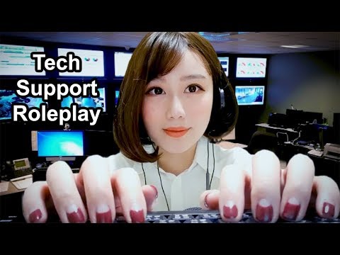 *ASMR* Customer Service Roleplay - Tech Support (Typing, Soft spoken Triggers)