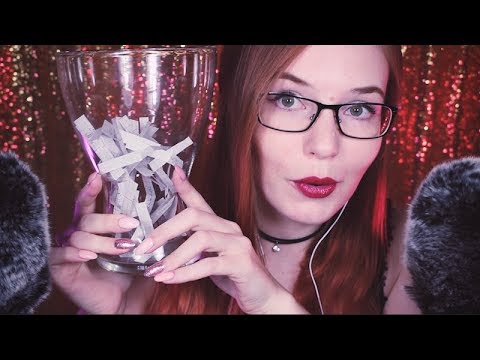 Who Won a Personal ASMR Video?! - Close-Up Whisper, Writing, Cutting, Paper Sounds