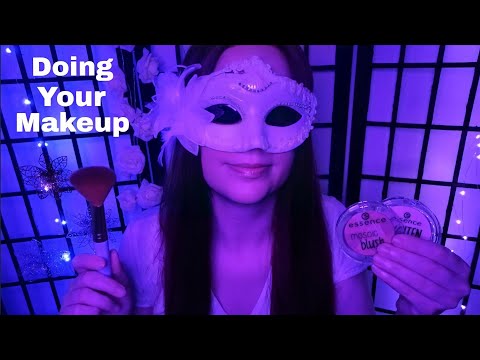 ASMR I doing your Makeup for the Masket Ball - Mouth Sounds - Oil Sounds - Personal Attention
