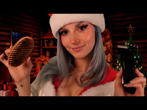 ASMR Mens Pampering Session | Mrs. Claus Takes Care of You
