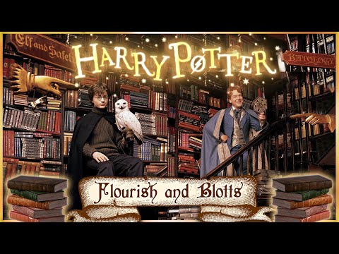 Flourish and Blotts 📚 [ASMR] Diagon Alley - Harry Potter Ambience 📚 page flipping, writing & more !