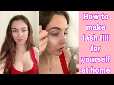 How to make lash fill for yourself at home. Tutorial video.
