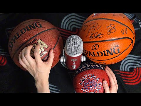 ASMR Basketball Tapping Sounds (no talking + highest sensitivity)