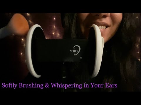 ASMR | 3DIO | Inaudible Whispers + Ear Brushing