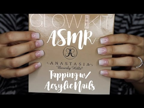 ASMR Whispering & Tapping Makeup Products with Acrylic Nails | Amy Ali ASMR