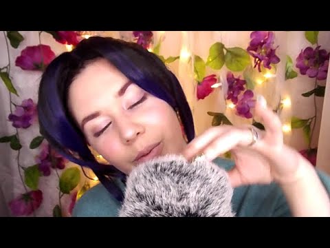 ASMR Up-close Whispers and Fluffy Mic Massage