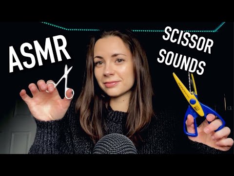 ASMR • Testing Different Scissor Sounds ✂️