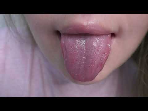 ASMR Licking lens tongue out