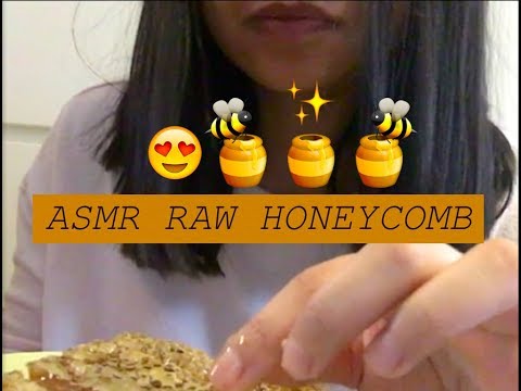 ASMR RAW HONEY COMB 🍯🍯🍯eating sounds and more