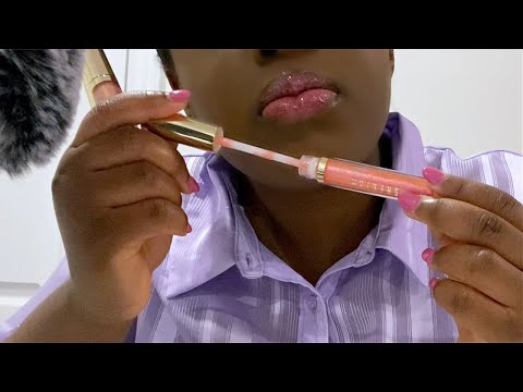 ASMR WET MOUTH SOUNDS WITH TINGLY LIPGLOSS APPLICATION FROM SHEIN/SHEGLAM. {UPCLOSE APPLICATION}