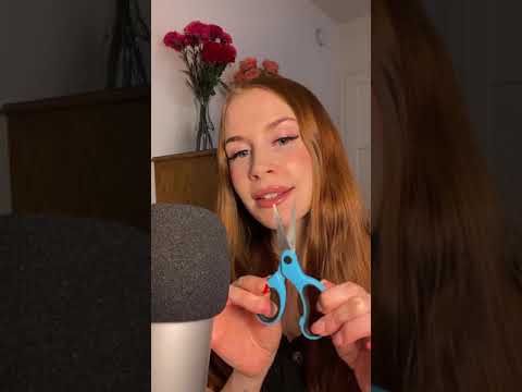 Cutting You Loose From Your Anxiety ✂️ (Scissor Snipping) — ASMR #shorts