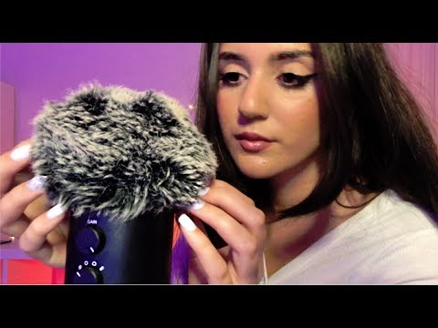 ASMR For Sleep - fluffy whispers, mic scratching, personal attention