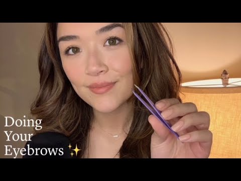 [ASMR] Doing Your Eyebrows!  Soft-Spoken, Personal Attention
