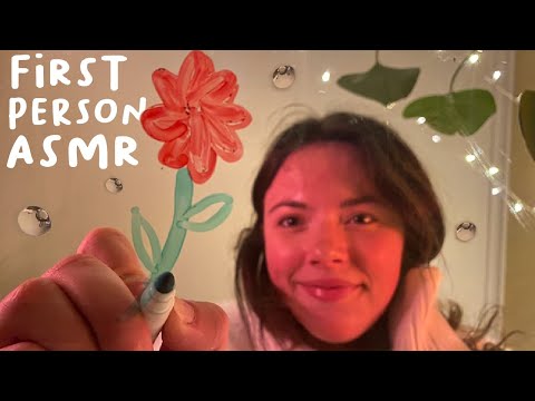 ASMR First Person Writing ON Your Face + Skincare