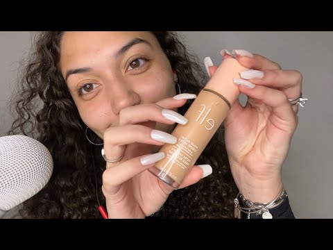 ASMR fast and aggressive tapping  and scratching on makeup products