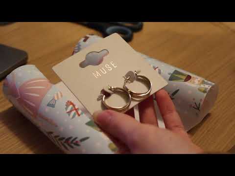 ASMR Wrapping Christmas Presents | Whispering, Lofi Whispering and Close up Whispering with Crinkles
