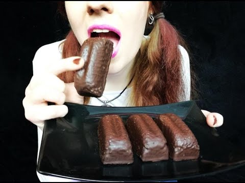 ASMR | Chocolate Coated Marble Cakes (No Talking) | Eating Sounds