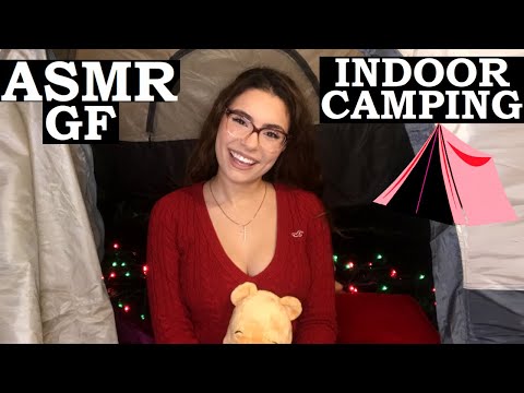 GF ASMR ~INDOOR CAMPING~ *Plastic, Tapping and Personal Attention*