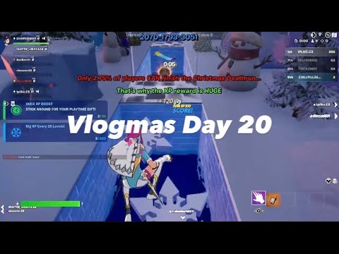 Vlogmas Day 20 (2023) - Fortnite Christmas Map