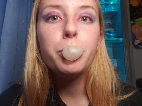 Chewing Gum Sounds / Blowing Bubbles Visuals / Hand Movements ~ FC(ASMR)