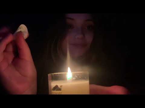 ASMR candle light tapping & soft whispers 👼🏻 🕯