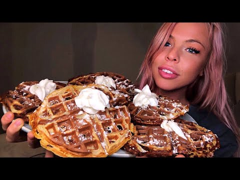 ASMR | Crispy Waffle Mukbang (Intense Eating Sounds!)