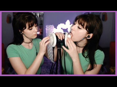 ASMR | All the Plastic Sounds (in both ears) // Bubble wrap, plastic wrap, plastic bags