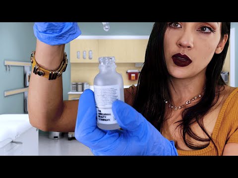 ASMR - Dermatologist Roleplay, Skin Assessment and Extraction (Glove Sounds)