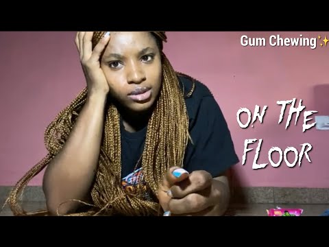 ASMR on the Floor| Gum Chewing and Guessing your name| Whispering 😉