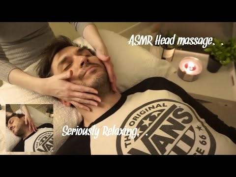 ASMR calming scalp massage | soft hair touch, brushing and neck stroking (no talking)
