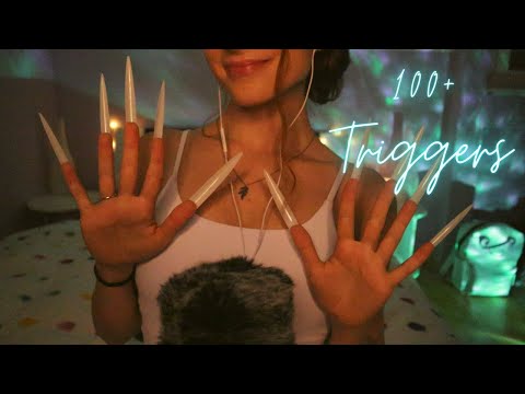 ASMR | 100+ TRIGGERS IN 5 MINUTES (w. Extreme Long Nails)