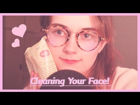 ☂  Cleaning you! | water sounds, whispers, wet towels!  \(´｡• ᵕ •｡`)☂