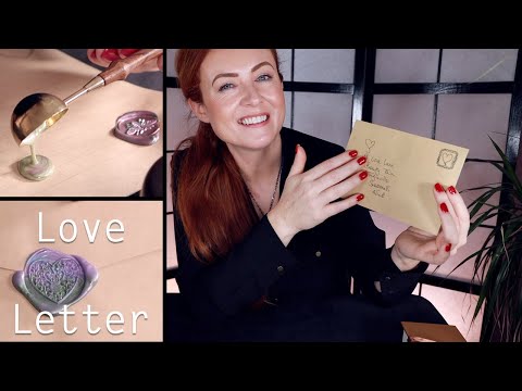 ASMR Love Letter 💜 Wax Seal Stamps, Writing, Sleepy Sounds