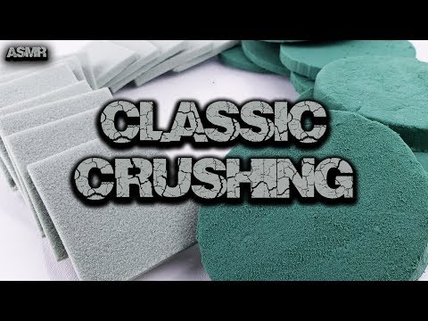 ASMR Satisfying Classic Floral Foam Crushing - Relaxing ASMR Sleep