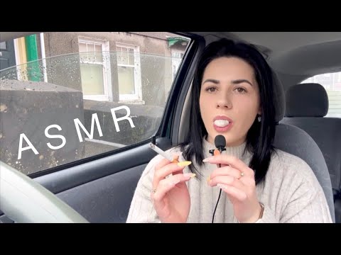 ASMR | Gum Chewing, Whispering & Smoking 🍏