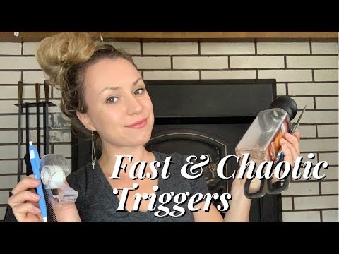 FAST AND AGGRESSIVE TRIGGERS ASMR | Fast Satisfying ASMR | Multiple Triggers ASMR | ASMR Chaotic