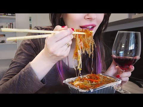 EATING CHINESE FOOD - ASMR MUKBANG (VERY SATISFYING!) 🍜