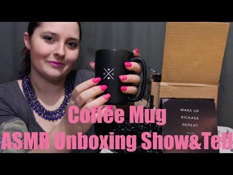 ☕CoffeeAndMotivation Coffee Mug~☕~ASMR Unboxing Show&Tell☕