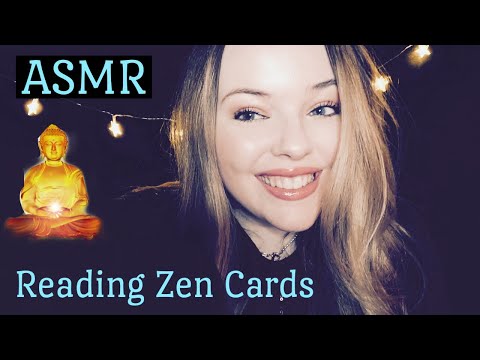 ASMR | Reading Zen Cards for Relaxation