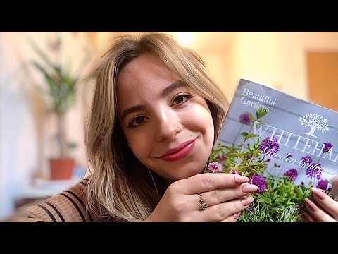 *ASMR* Plant Magazine Triggers with Whisper, Page Flipping, Tracing + Tapping