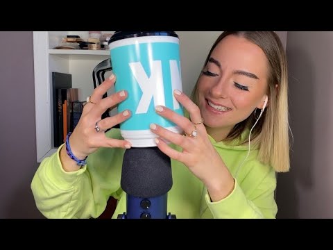 ASMR | the best tapping sounds | putting different cups on my mic & tapping