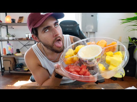 ASMR Sweet Fruits & Cream Mukbang - Chill Ramble - Wet Intense Eating Sounds