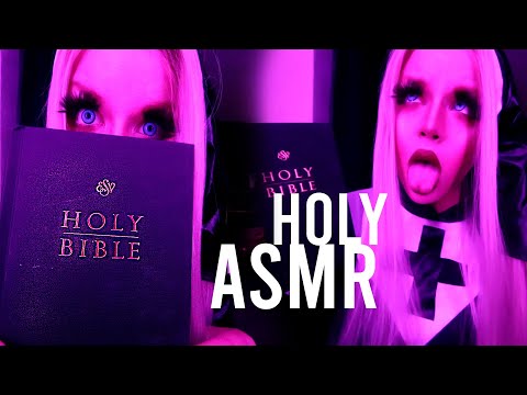 🙏 HOLY ASMR 🙏 *EATING BIBLE, HOLY WATER, HOLY AHEGAO