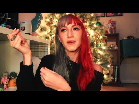 ASMR- Doing Your Holiday Makeup w/ Invisible Products (whispered, visual triggers)
