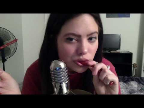 ASMR Eating Twizzlers & Whispered Ramble!